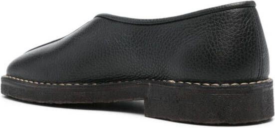 LEMAIRE Leren slippers Zwart