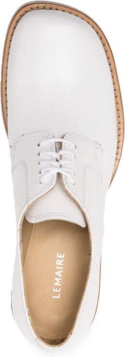 LEMAIRE Oxford schoenen met vierkante neus Wit