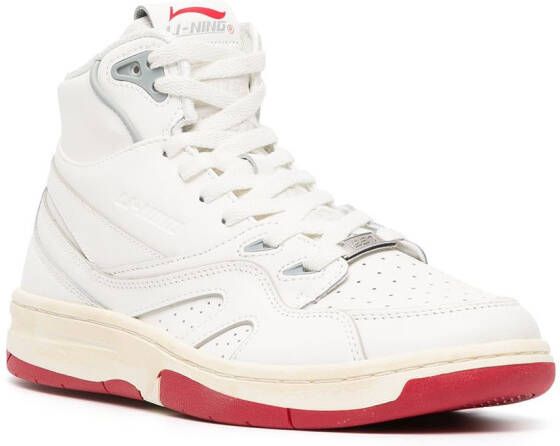 Li-Ning Deluxe high-top sneakers Wit