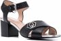 LIU JO Agata sandalen met logoplakkaat Zwart - Thumbnail 2