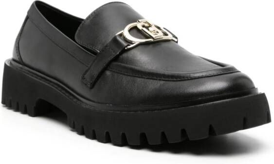 LIU JO Cora 01 leren loafers Zwart