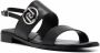 LIU JO Erin slingback sandalen met logoplakkaat Zwart - Thumbnail 2