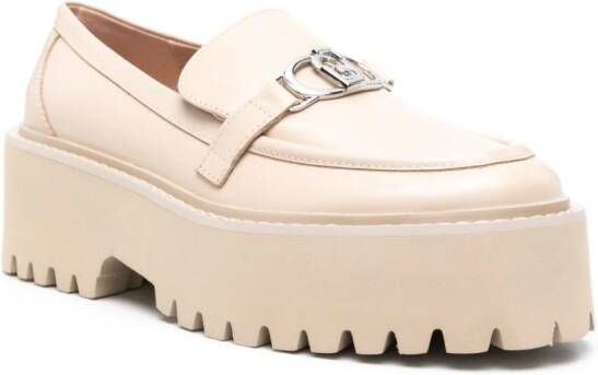 LIU JO Forty 01 leren loafers Bruin