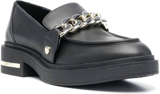 LIU JO Gabrielle loafers met schakels Zwart