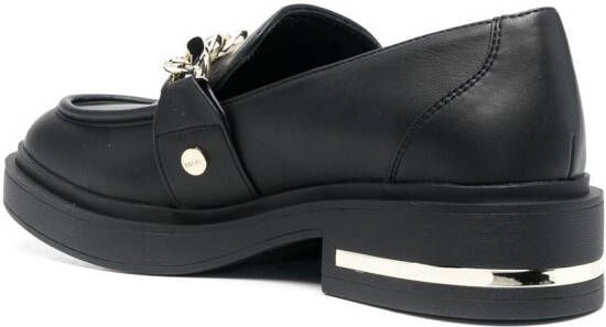 LIU JO Gabrielle loafers met schakels Zwart