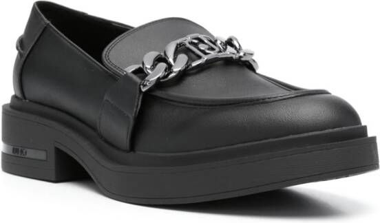 LIU JO Gabrielle loafers met schakels Zwart