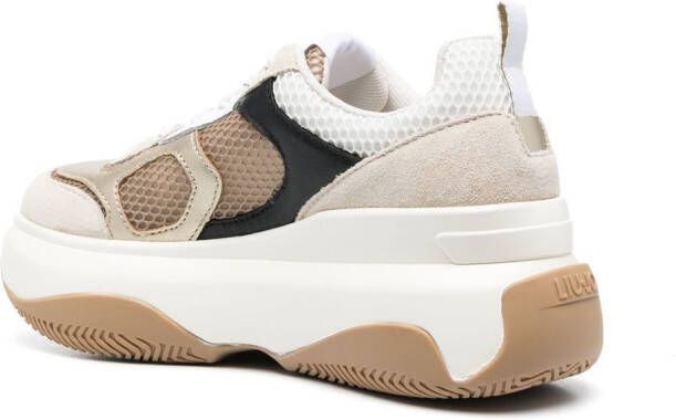 LIU JO June sneakers met plateauzool Beige