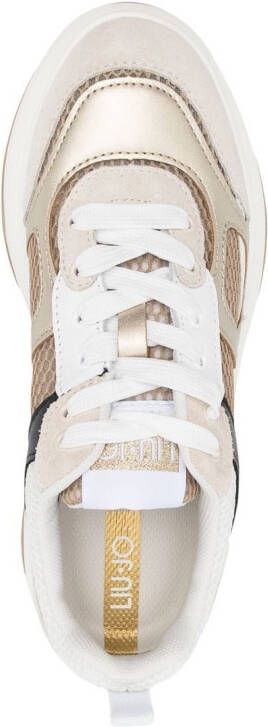 LIU JO June sneakers met plateauzool Beige