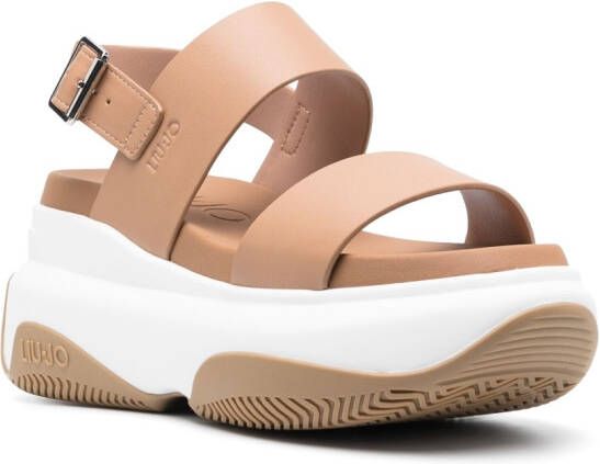 LIU JO June open-toe sandalen Bruin