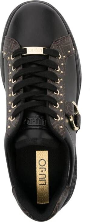 LIU JO Sneakers met monogram-patroon Zwart