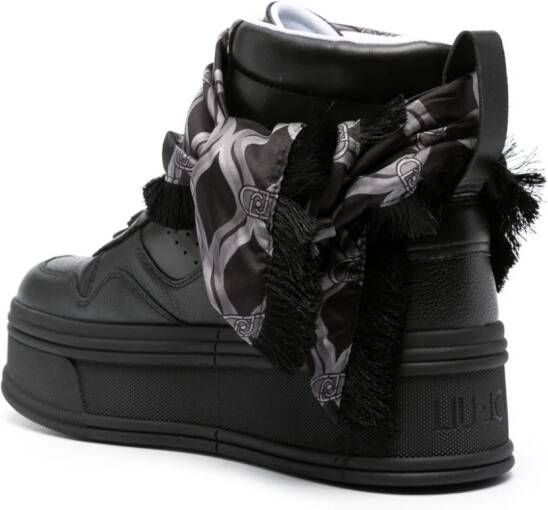 LIU JO Selma sneakers met sjaaldetail Zwart