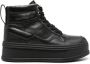 LIU JO Selma sneakers met sjaaldetail Zwart - Thumbnail 5
