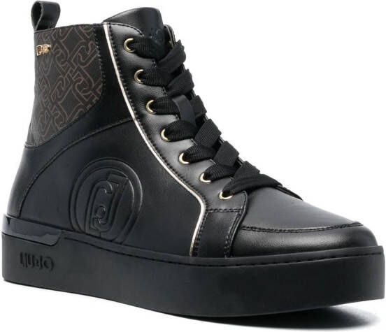 LIU JO Silvia 69 high-top sneakers Zwart