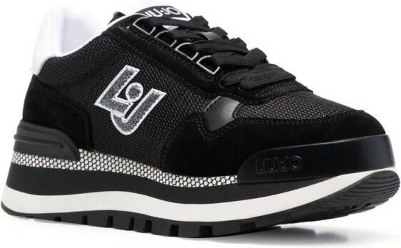 LIU JO Sneakers met logopatch Zwart