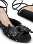Loeffler Randall Camellia sandalen verfraaid met kristal Zwart - Thumbnail 3