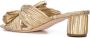 Loeffler Randall Emilia geplooide geknoopte sandalen Goud - Thumbnail 3