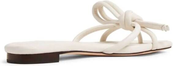 Loeffler Randall Hadley sandalen met strikdetail Beige