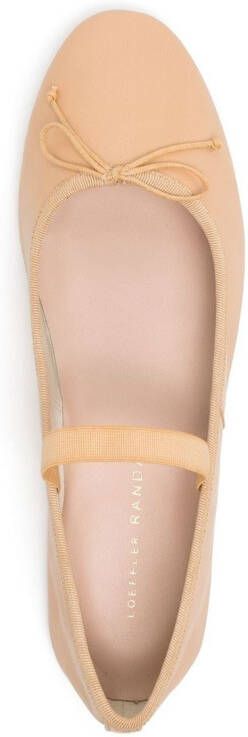 Loeffler Randall Leonie leren ballerina's Oranje