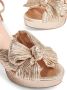 Loeffler Randall Natalia plissé-lamé sandalen Beige - Thumbnail 5