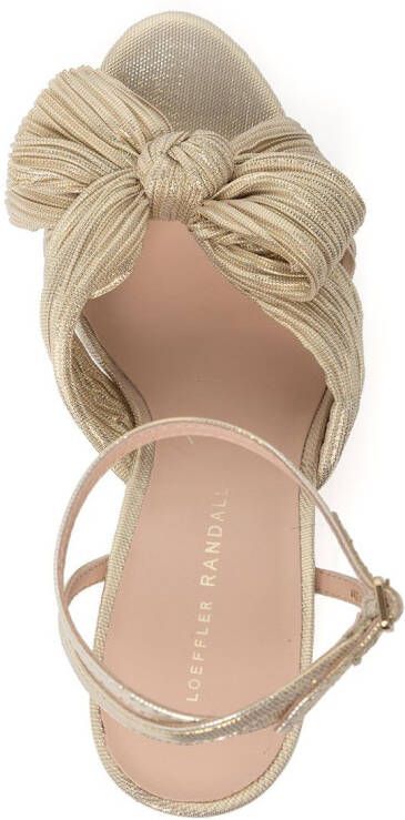 Loeffler Randall Natalia sandalen met plateauzool Goud