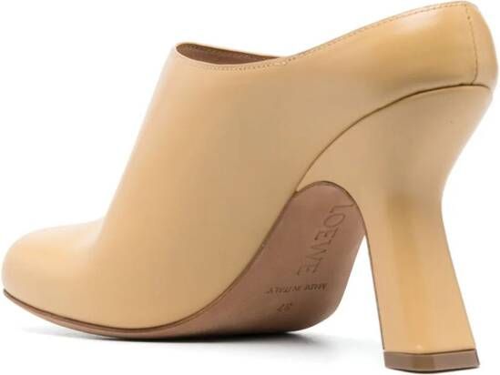 LOEWE Terra leren muiltjes Beige