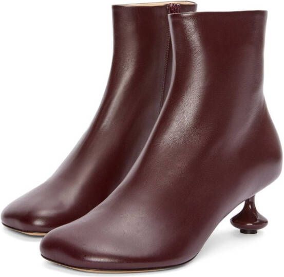 LOEWE Toy ankle bootie in nappa lambskin Rood