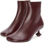 LOEWE Toy ankle bootie in nappa lambskin Rood - Thumbnail 3