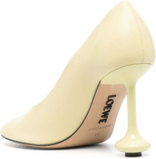 LOEWE Toy pumps met bewerkte hak Geel