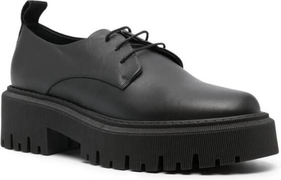 Lorena Antoniazzi Leren loafers Zwart