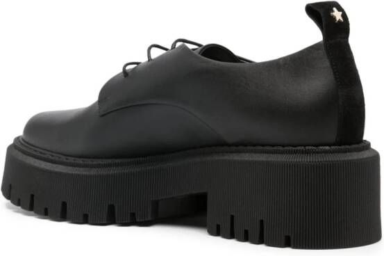 Lorena Antoniazzi Leren loafers Zwart