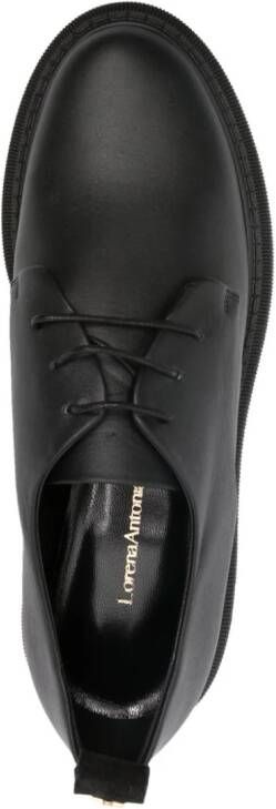 Lorena Antoniazzi Leren loafers Zwart