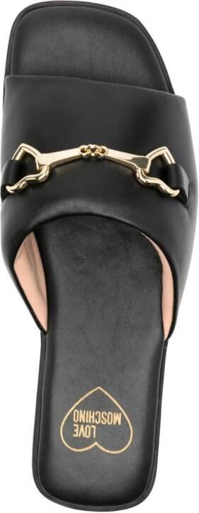 Love Moschino Sandalen met gesp Zwart