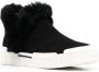 Love Moschino Enkellaarzen met afwerking van bont Zwart - Thumbnail 2