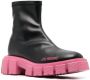 Love Moschino Enkellaarzen met chunky zool Zwart - Thumbnail 2