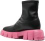 Love Moschino Enkellaarzen met chunky zool Zwart - Thumbnail 3