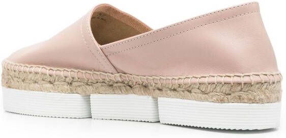 Love Moschino Espadrilles met logoprint Roze