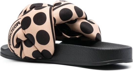 Love Moschino Gevlochten sandalen Beige