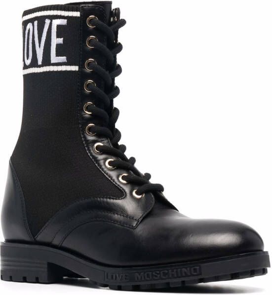 Love Moschino Halfhoge laarzen Zwart