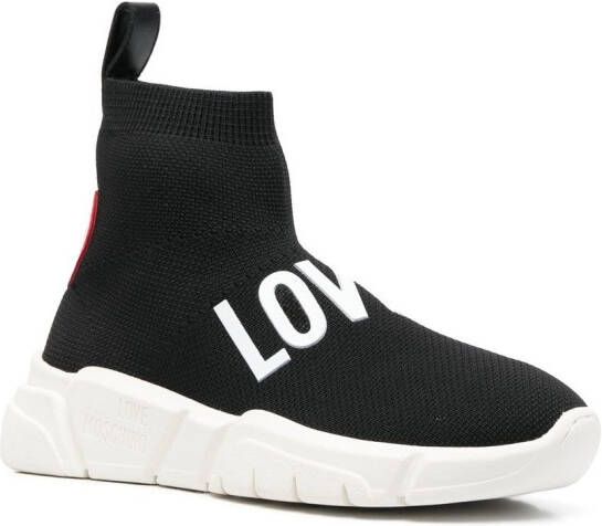 Love Moschino High-top sneakers Zwart