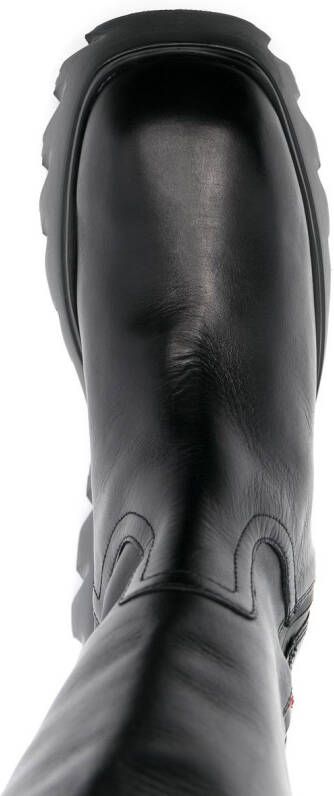 Love Moschino Laarzen met logopatch Zwart