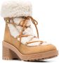 Love Moschino Lammy enkellaarzen Beige - Thumbnail 2