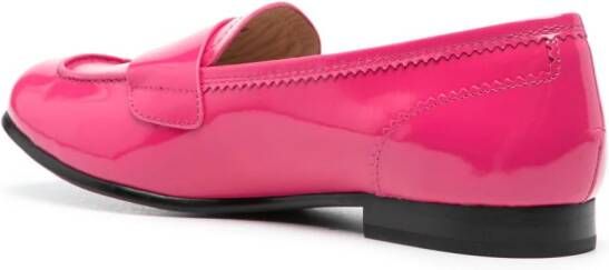 Love Moschino Leren loafers Roze