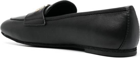 Love Moschino Leren loafers Zwart