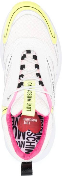 Love Moschino Sneakers met logoprint Wit