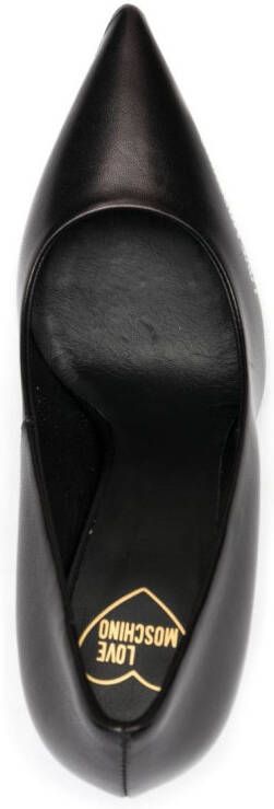 Love Moschino Pumps met logoprint Zwart
