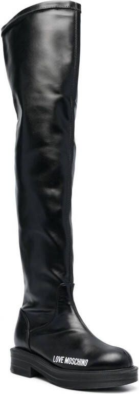 Love Moschino Overknee laarzen Zwart