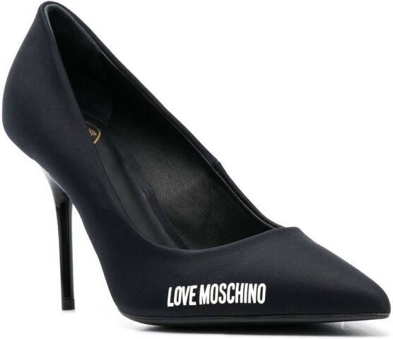 Love Moschino Pumps met logoprint Zwart