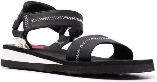 Love Moschino Sandalen met open neus Zwart