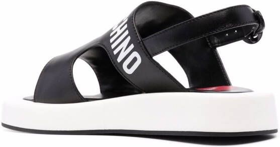 Love Moschino Sandalen met open neus Zwart
