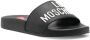 Love Moschino Slippers met logo-reliëf Zwart - Thumbnail 2